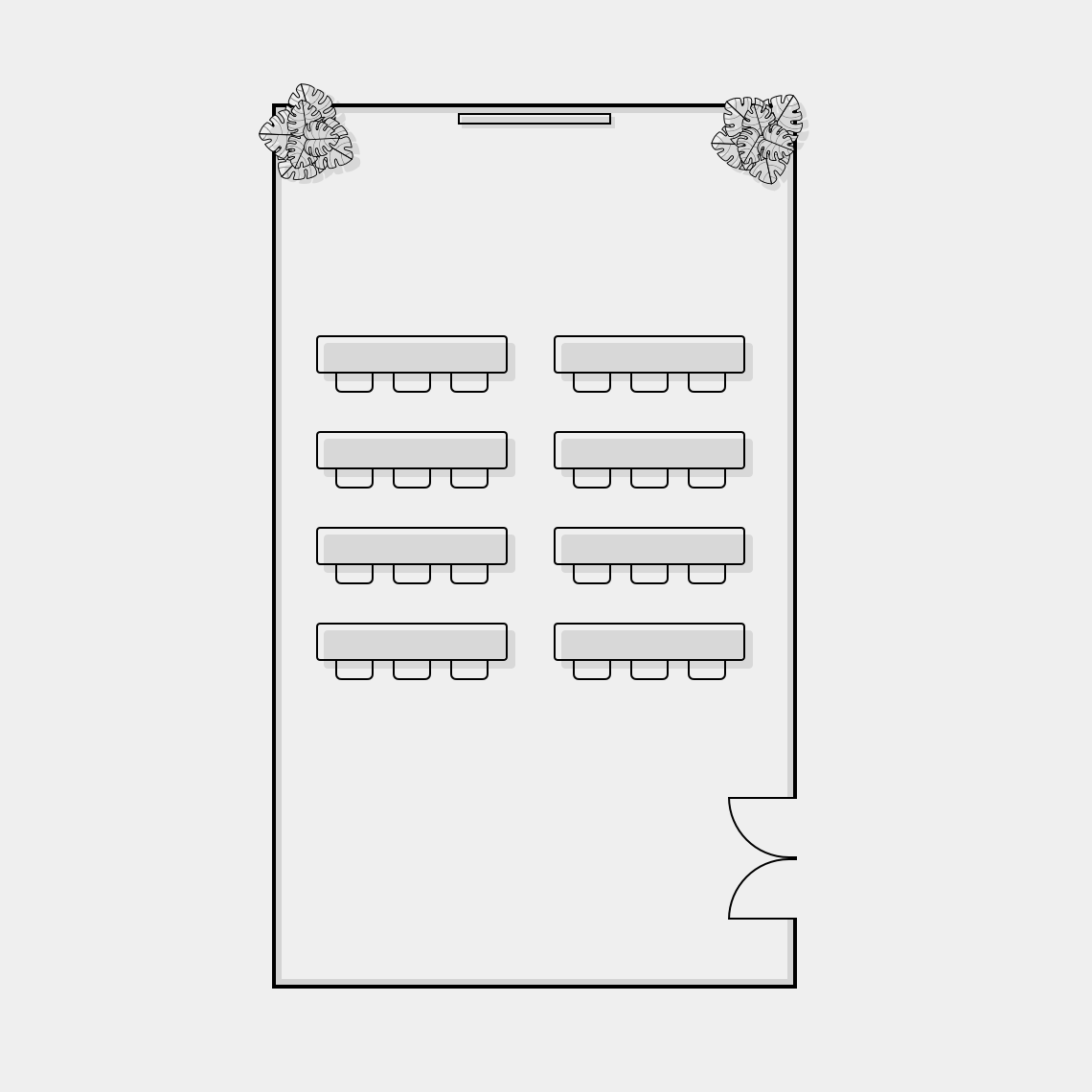 Foto del plano de sala de Eventos forma Escuela